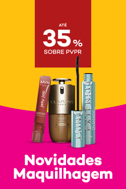 Novidades de maquilhagem com destaque promocional de at&eacute; 35% sobre pre&ccedil;o de Venda ao P&uacute;blico Recomendado